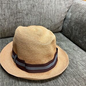 Classic Tan Fedora with Brown Band